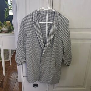 Black and White Checkered Blazer size Large